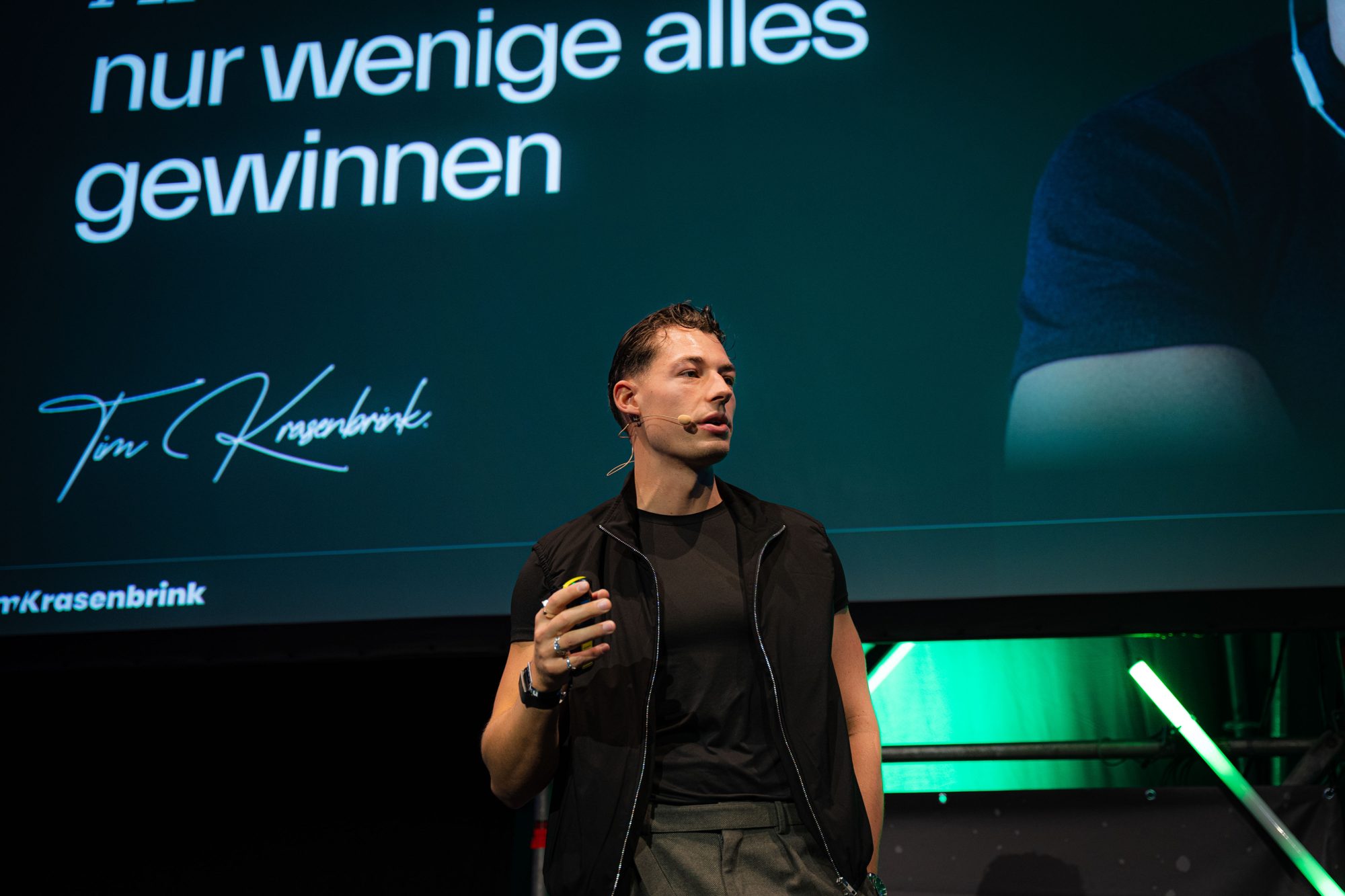 Tim Krasenbrink auf der Bühne